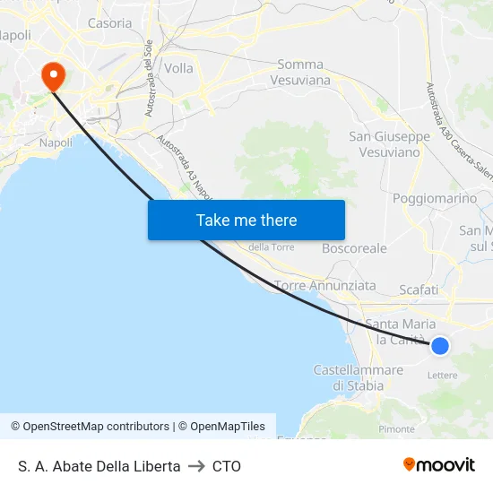 S. A. Abate Della Liberta to CTO map
