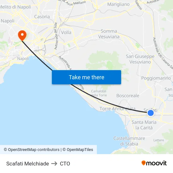 Scafati Melchiade to CTO map