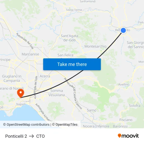 Ponticelli 2 to CTO map