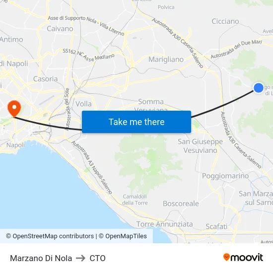 Marzano Di Nola to CTO map