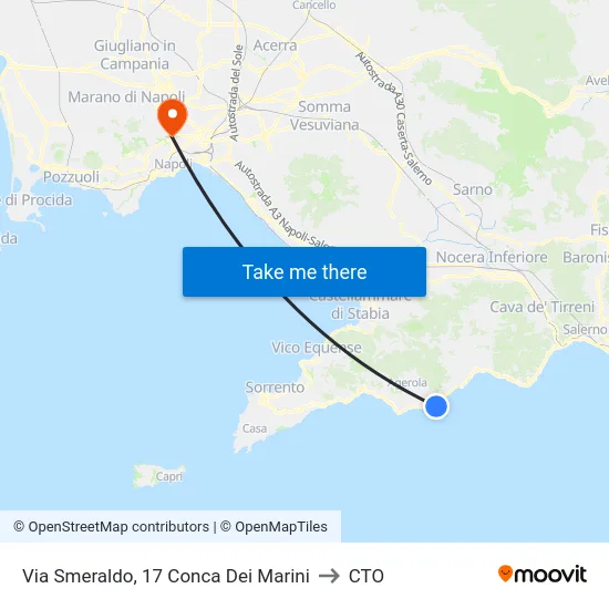 Via Smeraldo, 17 Conca Dei Marini to CTO map