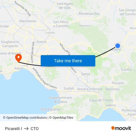 Picarelli I to CTO map