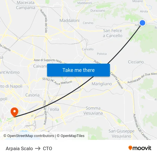 Arpaia Scalo to CTO map