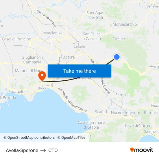 Avella-Sperone to CTO map