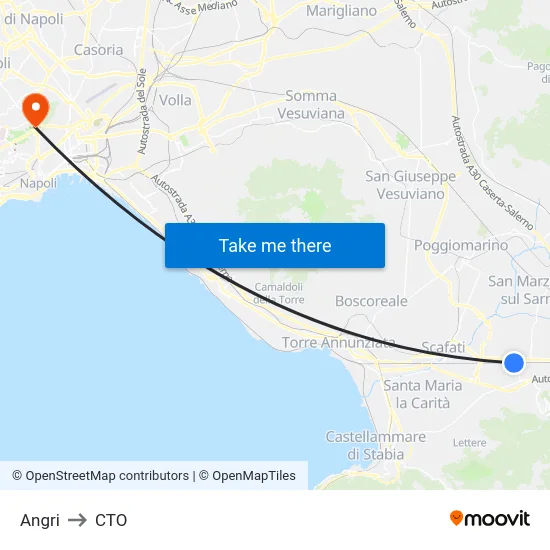 Angri to CTO map