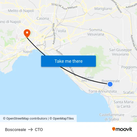 Boscoreale to CTO map