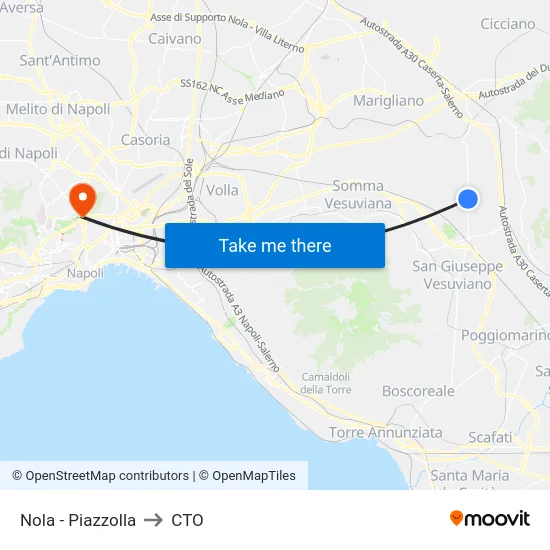 Nola - Piazzolla to CTO map