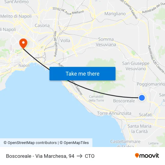 Boscoreale - Via Marchesa, 94 to CTO map