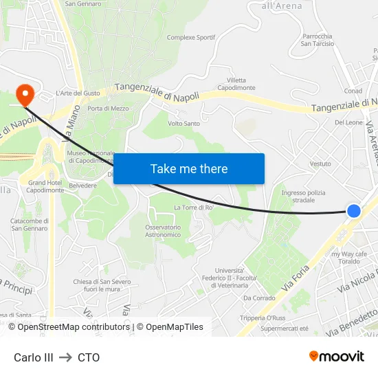Carlo III to CTO map