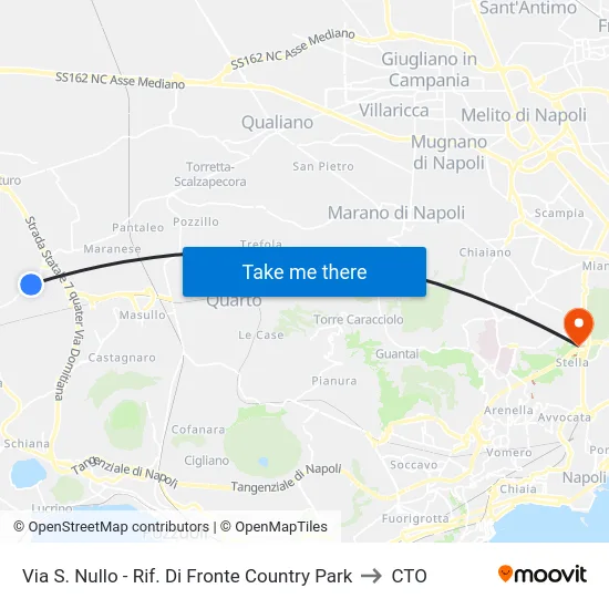 Via S. Nullo - Rif. Di Fronte Country Park to CTO map