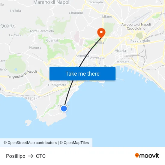 Posillipo to CTO map