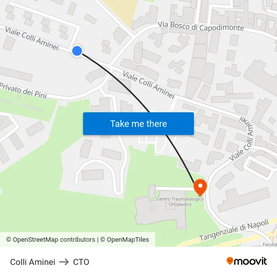 Colli Aminei to CTO map