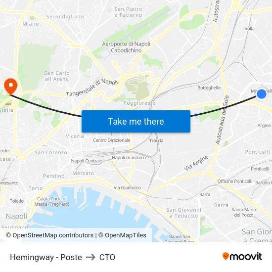 Hemingway - Poste to CTO map