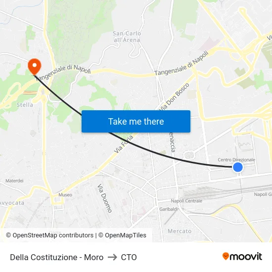 Della Costituzione - Moro to CTO map