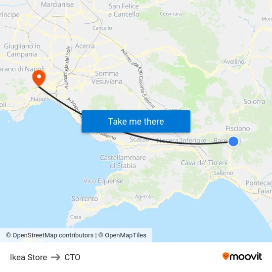Ikea Store to CTO map