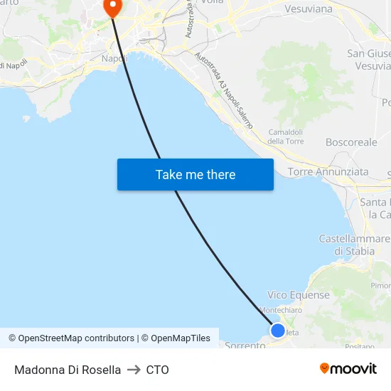 Madonna Di Rosella to CTO map