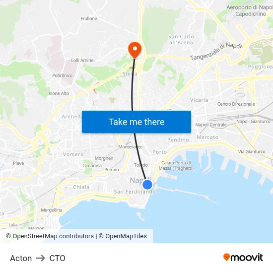 Acton to CTO map