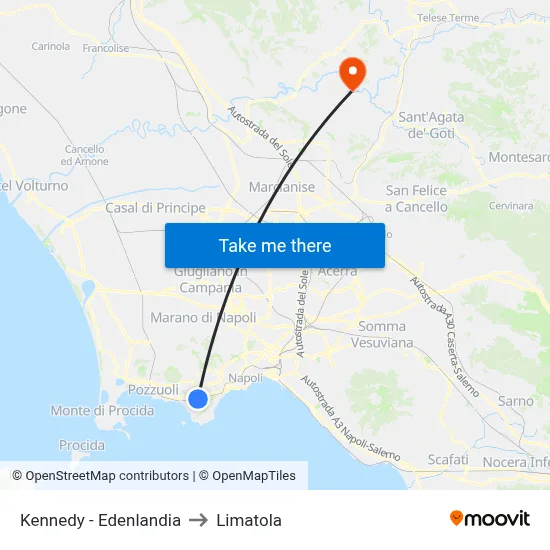 Kennedy - Edenlandia to Limatola map