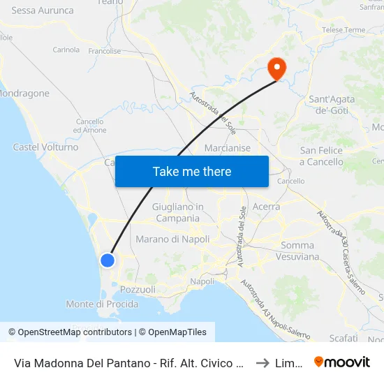 Via Madonna Del Pantano - Near No. 170 Green Park to Limatola map