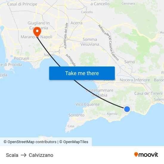 Scala to Calvizzano map