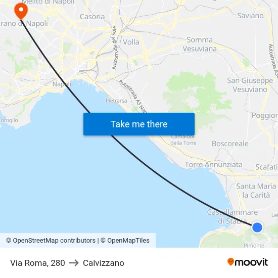 Roma Street, 280 to Calvizzano map
