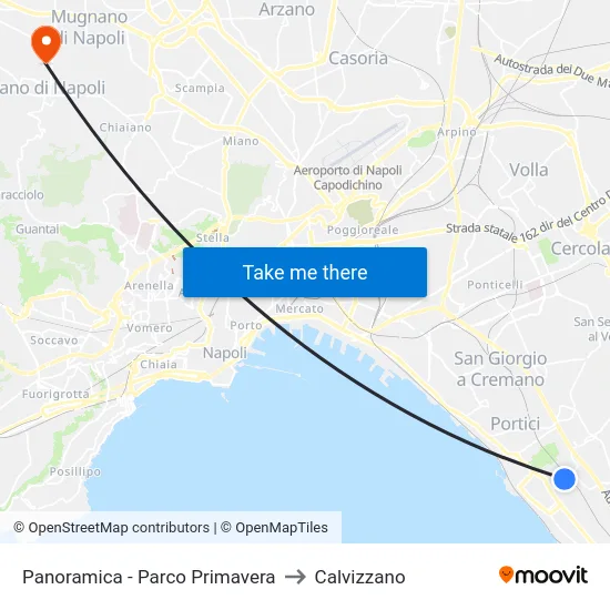 Panoramica - Parco Primavera to Calvizzano map