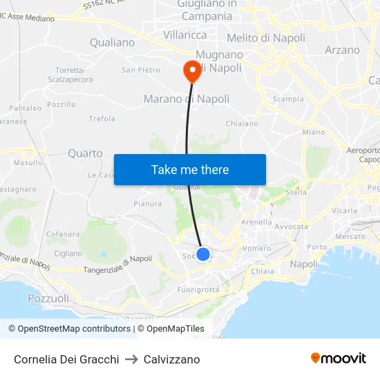 Cornelia Dei Gracchi to Calvizzano map