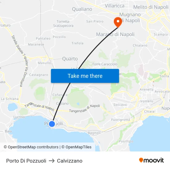 Porto Di Pozzuoli to Calvizzano map