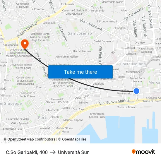 Garibaldi Course, 400 to Sun University map