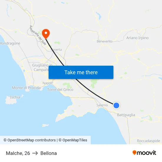 Malche 26 to Bellona map