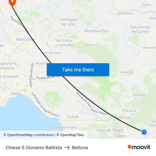 St. John The Baptist Church to Bellona map