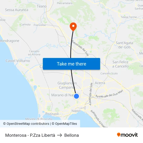 Monterosa - Liberty Square to Bellona map