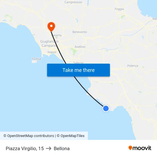 Piazza Virgilio, 15 to Bellona map