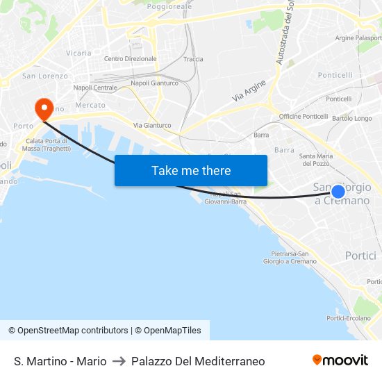 S. Martino - Mario to Palazzo Del Mediterraneo map