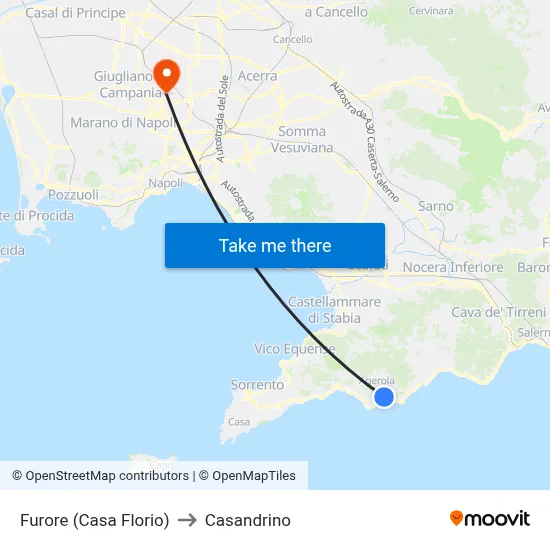 Furore (Casa Florio) to Casandrino map