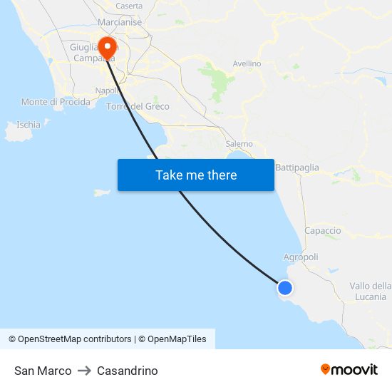 San Marco to Casandrino map