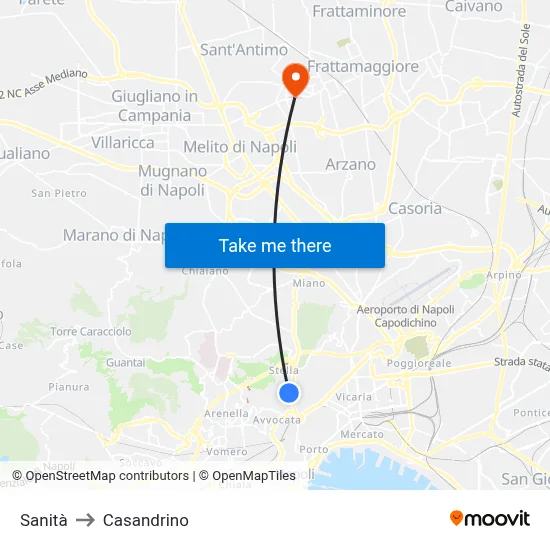 Health to Casandrino map
