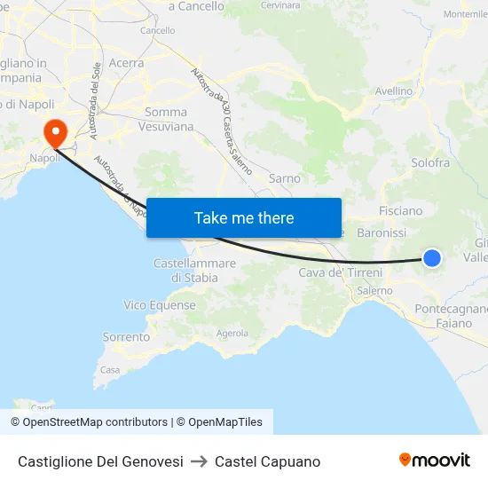 Castiglione Del Genovesi to Castel Capuano map