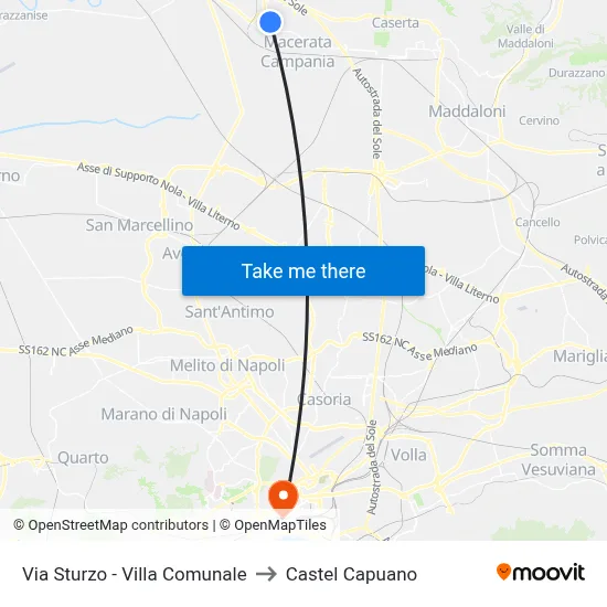 Sturzo Street - Municipal Park to Castel Capuano map