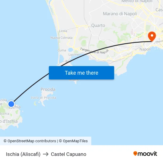 Ischia (Hydrofoils) to Castel Capuano map