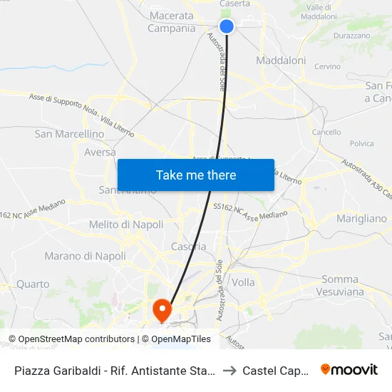 Garibaldi Square - Opposite Railway Station to Castel Capuano map