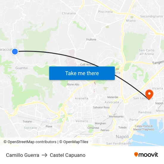 Camillo Guerra to Castel Capuano map