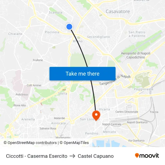 Ciccotti - Army Barracks to Castel Capuano map
