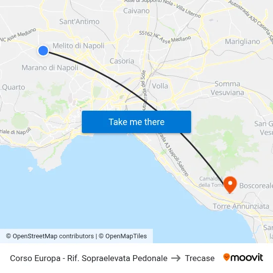 Europa Avenue - Near Pedestrian Overpass to Trecase map