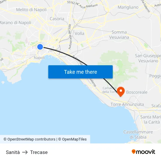 Health to Trecase map