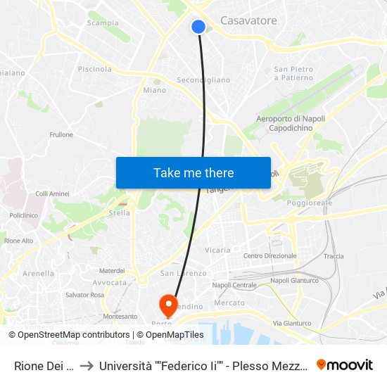 Rione Dei Fiori to Università ""Federico Ii"" - Plesso Mezzocannone 4 map