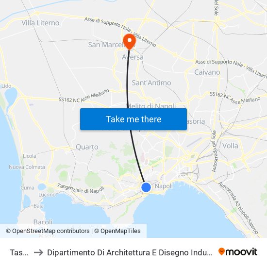 Tasso to Dipartimento Di Architettura E Disegno Industriale map