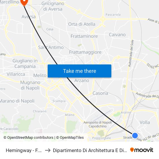 Hemingway - F.Lli Grimm to Dipartimento Di Architettura E Disegno Industriale map