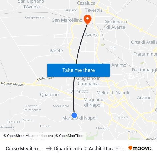 Corso Mediterraneo, Inizio to Dipartimento Di Architettura E Disegno Industriale map