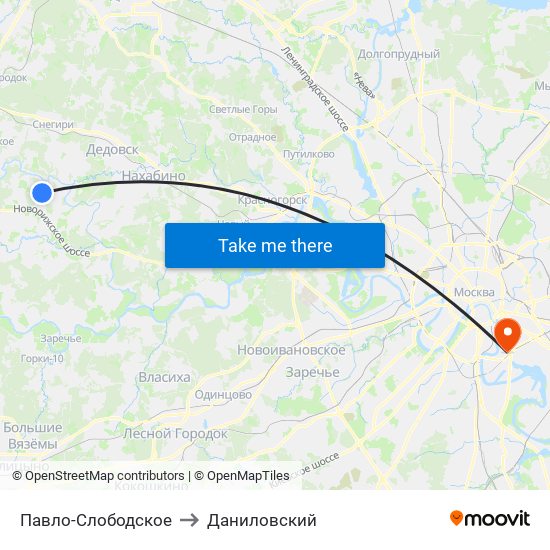 Павло-Слободское to Даниловский map